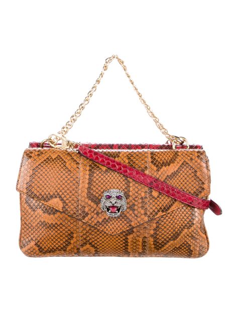 gucci thiara python|Gucci Thiara Python Double Envelope Shoulder Bag .